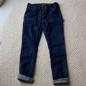 Dovetail Dark Blue Working Boot Cut Jeans for Women